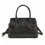 &bdquo;Johnature&ldquo; natūralios odos retro rankinė, rankų darbo reljefinė karvės odos didelės talpos pečių ir kryžminio kūno krep&scaron;iai auksas