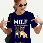 MILF VYRAS A&Scaron; MYLIU PRANCŪZŲ BULDOGUS Juokingi Moteri&scaron;ki Mar&scaron;kinėliai Harajuku Vir&scaron;ūnės Mar&scaron;kinėliai Vasariniai Moteri&scaron;ki Mar&scaron;kinėliai Prancūzų Buldogo Mar&scaron;kinėliai Moterims Drabužiai XXXL
