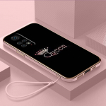 Prabangus padengtas TPU telefono dėklas su dirželiu, skirtas Xiaomi Poco F1 F3 F4 F5 M3 M4 M5 X3 X4 X5 PRO 11 Lite 11T 12T 13T A47 King Queen Couple Lovers dangtelis Xiaomi Poco F1