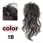 MISS PERUKAS Sintetinis Claw Ponytail Ilgas Garbanotas Banguotas Ponytail Clip In Plaukų Priauginimas Natūralus perukas moterims Kasdieniniam naudojimui 30cm