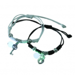 1 pora apyrankių, puikiai apdirbtų, papuo&scaron;kite i&scaron;skirtinai pra&scaron;matnias &scaron;irdies raktų užrakto žvaigždžių žavesio apyrankes dovanoms E