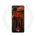 Coque pour Samsung Galaxy A42 5G Stranger Things Saison 4 Affiche Art Equipages de la Nouvelle Th&eacute;or