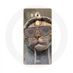Coque pour Huawei Mate 8 Chat avec une capuche photo drole Animaux