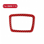 for BMW F10 5 Series 2018- Car Driver Storage Box Decoration Cover Trim Sticker Decal Car Interior Accessories Carbon Fiber