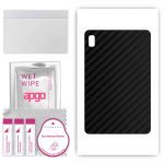 apgo Protective Skin Sticker for the back compatible with Asus Adolpad 3, Wrap Film, Foil, Vinyl - Pattern Carbon Black