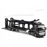 1/48 mažo dydžio vaikų žaislai, didelio lydinio transporteris, super sunkvežimis, traukiamas atgal žaislinis automobilio modelis, dovanėlė vaikams 1/48-Size:33*5*7.5cm juoda