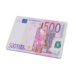 500 eurų banknotų pelės kilimėlis