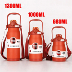 680ML/1000ML/1300ML Termosas Butelis Nerūdijančio Plieno Ne&scaron;iojamas Terminis Puodelis Didelės Talpos Termosas su Gertuve Sportinis Puodelis Naujas 1000ML