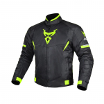 Vyri&scaron;ka vasarinė motociklo apsauginė striukė Kvėpuojanti striukė, vandeniui atspari motociklo &scaron;viesą atspindinti apranga su 5 vnt. XXXL fluorescencinė žalia spalva