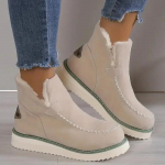 Moteri&scaron;ki sniego batai Žiemos mada Laisvalaikio &scaron;ilti batai moterims Slip on Lady Comfort Moteri&scaron;ka avalynė Botas De Mujer 36-43 36 smėlis