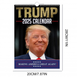 Donaldo Trumpo 2025 m. kalendoriaus metų planavimo sieninis kalendorius 12 mėnesių sieniniai kalendoriai paverčia Ameriką vėl puikia Planavimo bloknotas style 1