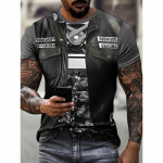 Netikros liemenės Striukės ra&scaron;tas Spausdinti mar&scaron;kinėliai vyrams 3D Naujovė Vasaros Hip Hop Trend Top Fashion Oversized Cool Street Vyri&scaron;ki drabužiai 2XL
