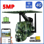 5MP 4G SIM Saulės Lauko Laukinės Gamtos Vandeniui Atspari Žmonių/gyvūnų Aptikimo WIFI Belaidė PTZ Apsaugos IP Medžioklės Kamera 5MP Wifi Camera