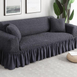 Vienspalvis elastingas sofos užvalkalas svetainei, spausdintas languotas, tamprus segmentinis užvalkalas Sofos sofos užvalkalas L formos 1&ndash;4 vietų 1-Seater 90-140CM