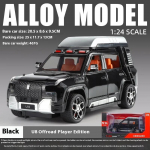1/24 mastelio BYD U8 bekelės nuotykių replika žaislinis automobilis su atgaline spyruokline pavara vaikams, lauko pramogoms ir kolekcionuojama miniatiūra juoda