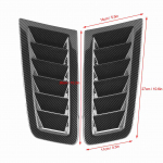2Pcs Universal Bonnet Air Vents Engine Hood Car Exterior Parts for Focus RS MK2 Style Car Front Vent hood vents gloss black