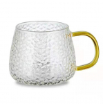 Creative Simple Glass Water Cup Hammer Pattern Cup Arbatos puodelis Stiklinis pieno puodelis