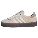 adidas Sambae lininiai guminiu padu moteri&scaron;ki sportbačiai kremas, off-white, pilki JI3882 38 white
