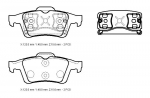 For Ford Focus C Max 2004 2006 Rear Brake Pad Dısc 123X48X15,6 Bramax 4387371