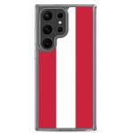 Telefono dėklas - Samsung - Galaxy S23 - Austrijos vėliava - Lankstus - Daugiaspalvis