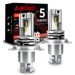 BLIAUTO H4 LED priekinis žibintas automobiliams, suderinamas su transporto priemonės apžiūra, sprogstanti &scaron;viesa, perjungimas Hi/Lo, LED