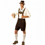 Muni Oktoberfest Drabužiai Tradicinis Bavari&scaron;kas Vyri&scaron;kas Kostiumas Kelnės su Gobtuvu M