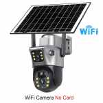 LS VISION 4G / WiFi Saulės Kamera Dvigubos Lę&scaron;iai Lauko 8MP 4K Mažos Energijos Baterija IP Kamera PIR Naktinis Matymas V380 Pro CCTV Saugumo Apsauga WiFi Cam