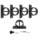 5 vnt. 2 colių virvės galas su kryžminiu varžtu, tvirtinantis virvės atramą, virvės galas, virvės dangtelis, turėklų komplektas one size