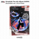 Stray Kids 4-asis albumas Karma Akordeono versija Oficiali fotokortelė Han 2Cut Photo