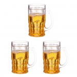 Alus Bokalai 400ml Dvisieniai Juokingas Alaus Bokalas Ornamentas Pok&scaron;tas 3pcs