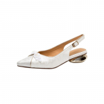 Nauji kini&scaron;ki smailūs storo kulno moteri&scaron;ki basutės su sagtimi vidutiniu kulnu etninio stiliaus retro vienspalvė sagtelė su tu&scaron;čia priekine dalimi 34 abrikosas