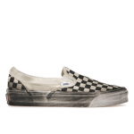 Vans OG Classic Slip-On LX Stressed - Juodi languoti unisex sportbačiai VN0A32QNBKC 36