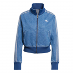 adidas Moteri&scaron;kas Adicolor Džinsinis Sportinis Džemperis Indigo Džinsinis Moterims Streetwear JD2570 XL