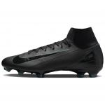 Nike Zoom Mercurial Superfly 10 Pro FG 2024 Shadow Pack unisex sportbačiai juodi-žydri HF9433-002 40.5