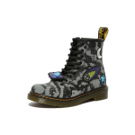 Dr. Martens 1460 Odiniai Madingi Patogūs Batai Vaikams Batai Juodi Pilki 27889057 34