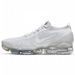 Nike Air VaporMax Flyknit 3 Balti Pure Platinum Bėgimo Bateliai AJ6900-102 43