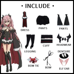 Seraph Of The End Krul Tepes Cosplay Kostiumas Uniforma Perukas Anime Kinų Stilius Helovino Kostiumai Žaidimas Prabangus Puo&scaron;numas M black