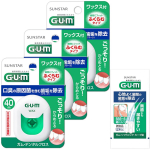GUM Dantų siūlas plečiamas tarpdančių 40m x 3 pakuotės premija [Va&scaron;kuotas tipas] Va&scaron;kuotas, Priežiūra, + balta