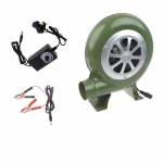 Elektrinis pūtimo ventiliatorius BBQ ventiliatorius 100v 220v barbecue mini Blacksmith Forges ventiliatorius 100-240V su greičio adapteriu metaliniu spaustuku