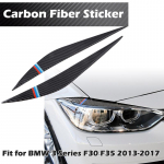 Tinka BMW 3 Series 2013-2017 F30 F35 Priekinių žibintų lipdukai Antakiai Akių vokai Apdailos anglies pluo&scaron;to dangtelio automobilio apdaila Eyelids Sticker