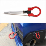 Raudonas lenktynių CNC aliuminio tempimo kabliukas Toyota 86 Subaru BRZ 12-20