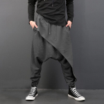 Fashion Plus Harem Laisvos elastinės auk&scaron;to juosmens ilgos kryžminės kelnės XL