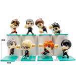 8 vnt. Haikyuu daugiabukės figūrėlės Mielas anime stalo dekoras Kolekcinis modelis Žaislai Vaikų dovanos Palaikymas