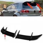 Volkswagen Golf 6 MK6 Galinis spoileris Blizgus juodas Sparnas GTI R Dekoratyvinė dalis Carbon Fiber Standard