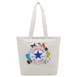 Converse X Hello Kitty Ir Draugai Kolaboracija 16L Prekės Ženklo Logotipo Spaudinys Drobės Pirkinių Krep&scaron;ys Per Petį Moteri&scaron;ki pirkinių krep&scaron;iai White-Egret WA5872-W2Y White Heron