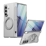 Skirta Samsung Galaxy Z Fold 7 6 5 4 3 5G 360&deg; magnetinis laikiklis telefono dėklas su ekrano stiklo plėvele S Pen lizdu vyriui smūgiams atsparus dangtelis For Galaxy Z Fold 3