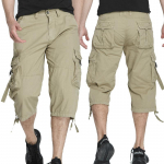 Vyri&scaron;ki medvilniniai žemiau kelių ilgio 3/4 ilgio &scaron;ortai Vyri&scaron;kos taktinės Capri kelnės Daug ki&scaron;enių Vasarinės twill darbo cargo kelnės Vyrui 30