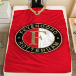 1 vnt. Feyenoord ra&scaron;tuotas flanelinis pledas, tinkamas visiems sezonams, namų dekoravimui, &scaron;ilumai ir jaukumui, dovanoms, &scaron;ventinei dovanai 130cm x 150cm