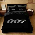 007 Ra&scaron;tas Lovos Užvalkalų Komplektas Užvalkalas Pagalvės Užvalkalas Namų Dekoras Gimtadienio Dovana (1 * užvalkalas antklodei + 2 * užvalkalas pagalvei be užpildo) 140x200cm