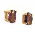 Les Tr&eacute;sors De Lily [C5670] - Boucles Plaqu&eacute; Or 'Unique' Am&eacute;thyste violetinė